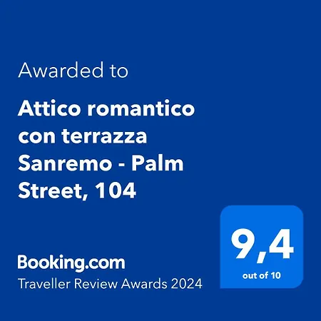 Attico Romantico Con Terrazza - Palm Street, 104 - Free Wifi アパート *